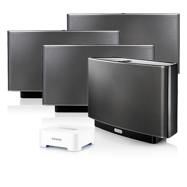 Sonos 4 Room Bundle - ZonePlayer 4 S5 + 1 ZoneBridge Colour WHITE