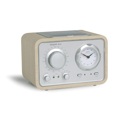 Tangent Duo AM/FM Clock Radio Colour BLACK