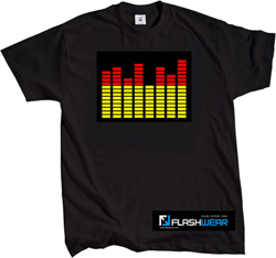 T-Qualiser Graphic EQ Sound Activated T-shirt - Best T-Qualiser Graphic EQ Sound Activated T-shirt