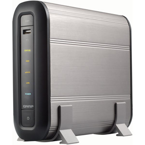 Qnap TS-109 750Gb Network Hard Drive with Slimserver