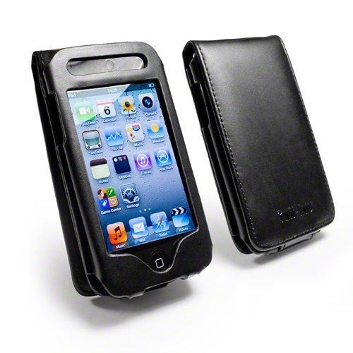 Tuff-luv Leather Case (flip Style) For Apple Ipod Touch 4/4g Colour Black