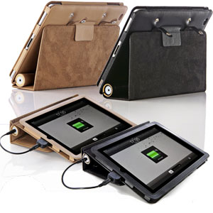 Veho VPP-003 Pebble Folio Case with 6600mAh Battery and Stand for (iPad/iPad2/iPad3) and Smart Phones