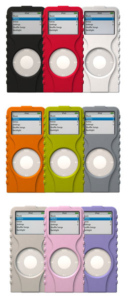 XtremeMac TuffWrap 3-Pack for iPod nano Colour ORANGE