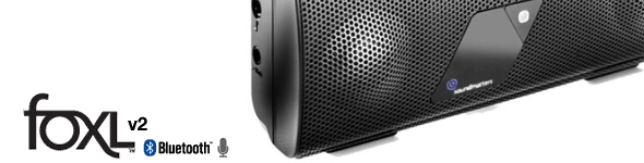 foxLv2 Portable Bluetooth Speaker with Integrated Mic foxLv2 Portable Bluetooth Speaker with Integrated Mic