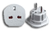 Advanced MP3 Players UK to EU (3pin - 2pin) Plug Converter