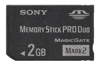 Sony Memory Stick PRO Duo 2GB Mark 2 (with Adaptor)