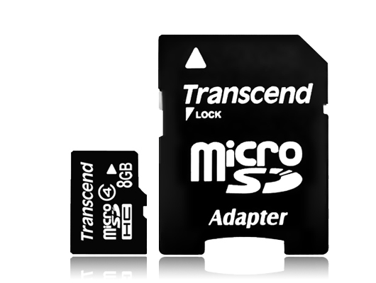 Transcend 8GB Micro SDHC Memory Card