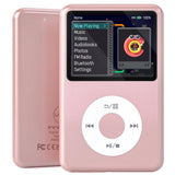 INNIOASIS Y1 MP3 player, pink, front and back
