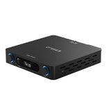 FiiO AIR AMP streamer and power amplifier, black, angled