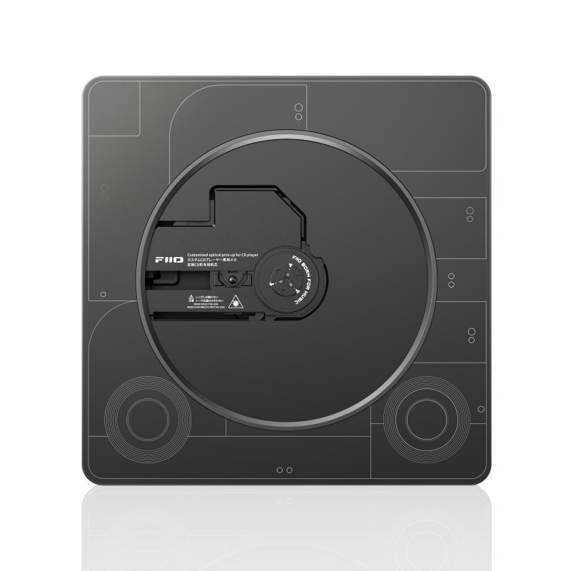 FiiO Snowsky BEATBOX CD player and speaker, black, from above
