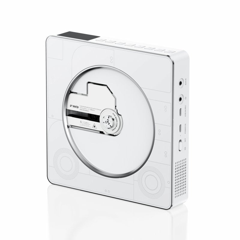 FiiO Snowsky BEATBOX CD player and speaker, white, from above