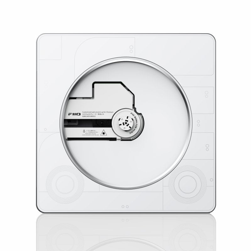 FiiO Snowsky BEATBOX CD player and speaker, white, front