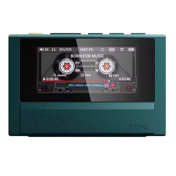 FiiO Snowsky Echo music player, green, front