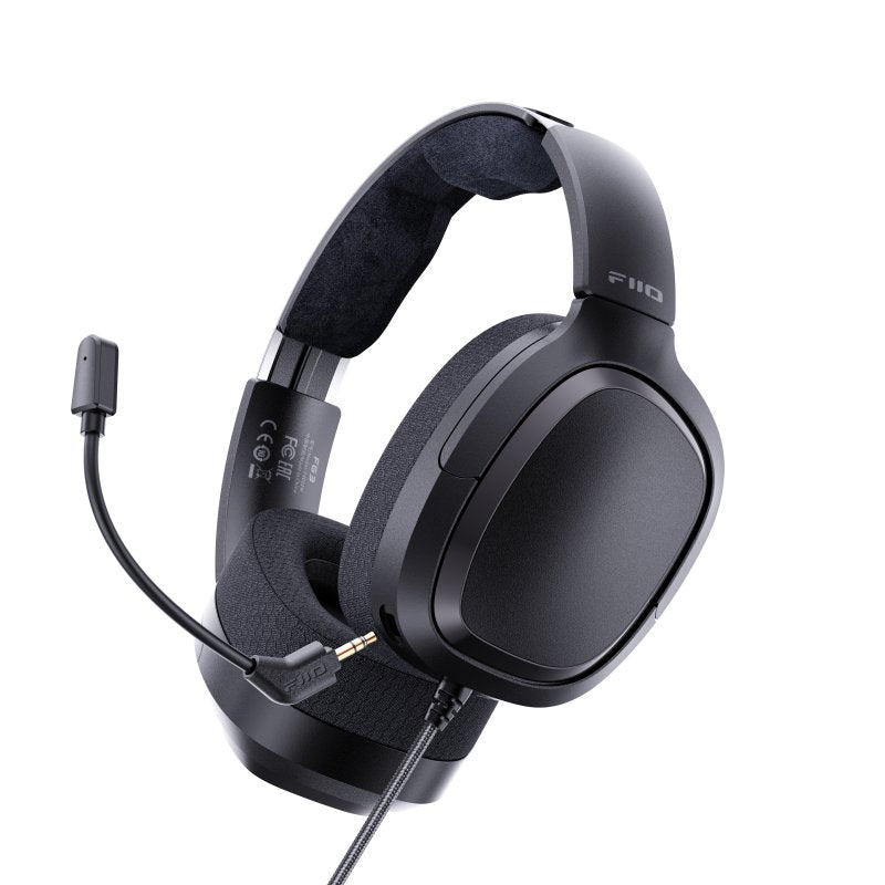 FiiO FG3 gaming headset, angled with microphone