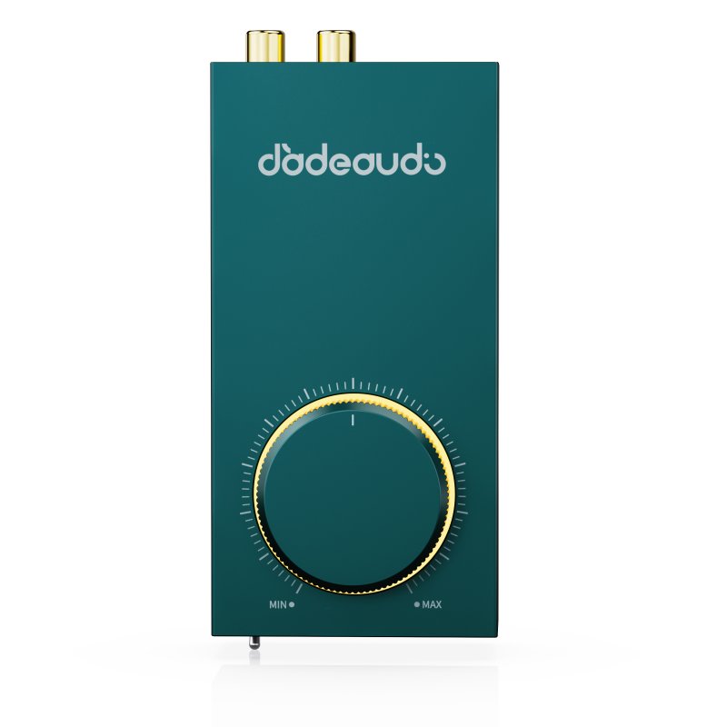 FiiO Jade Audio GIGAS 1 headphone amplifier, green, from above
