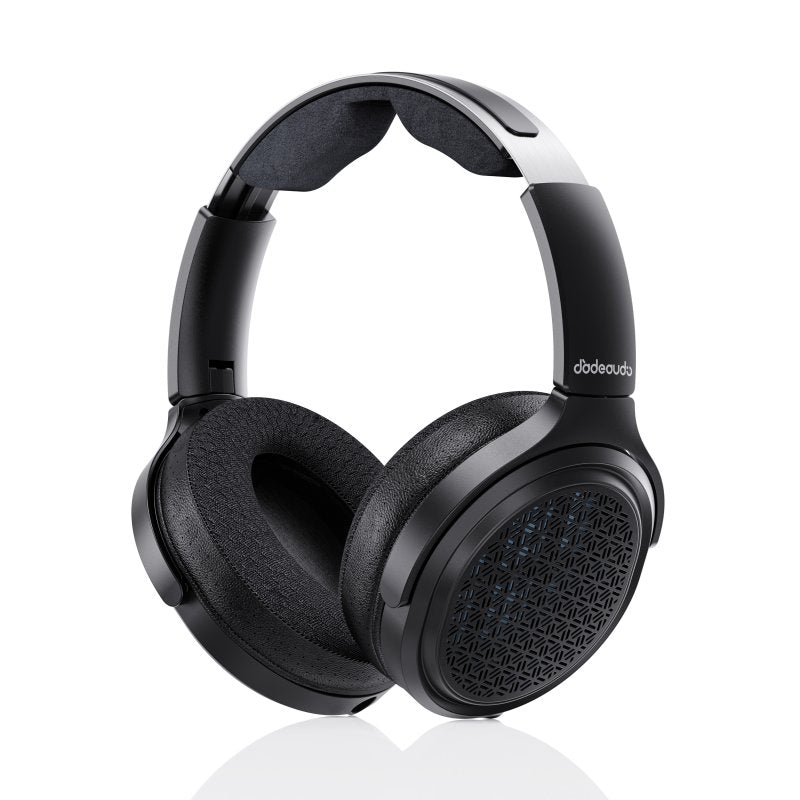 FiiO Jade Audio JT9 headphones, black, angled