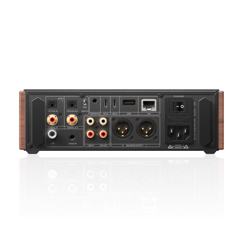 FiiO K17 R2R desktop DAC and headphone amp, rear panel