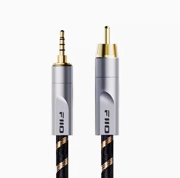 FiiO RCA1 coaxial digital cable, plugs close-up