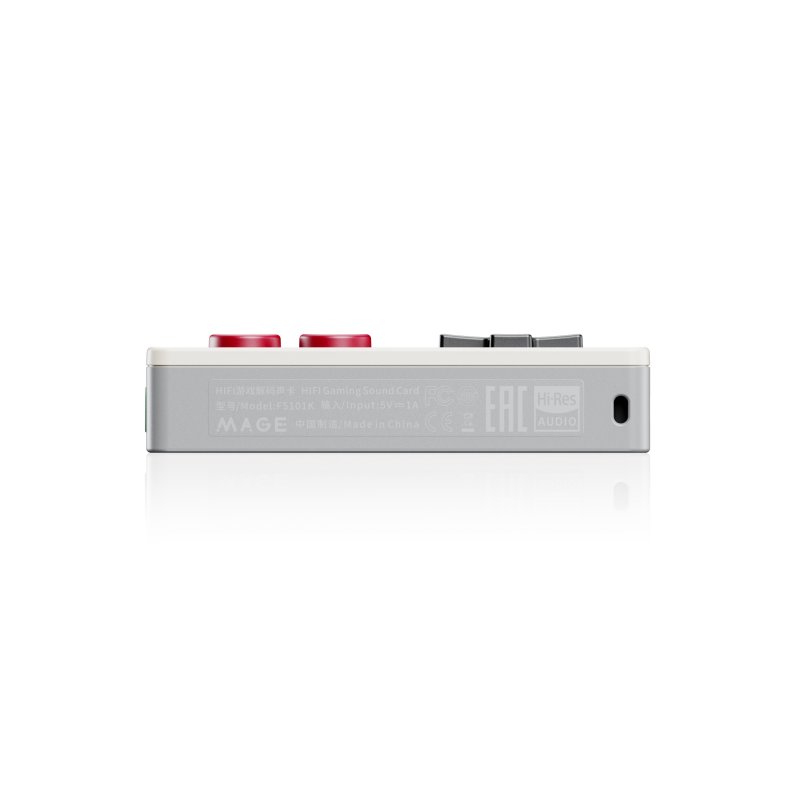 Snowsky MAGE gaming USB DAC, grey, bottom edge