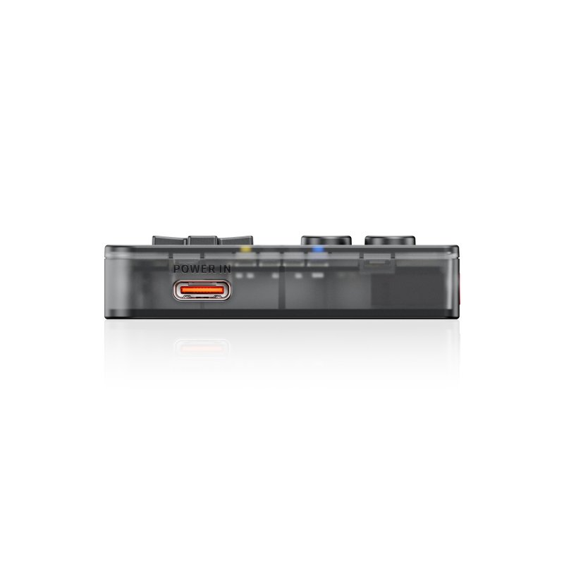 Snowsky MAGE gaming USB DAC, transparent black, top edge