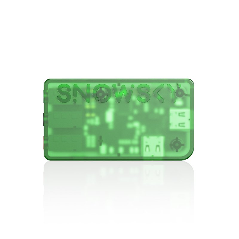Snowsky MAGE gaming USB DAC, transparent green, back