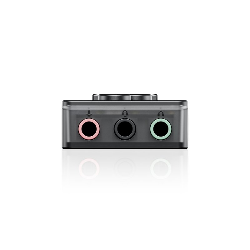 Snowsky MAGE gaming USB DAC, transparent black, output sockets