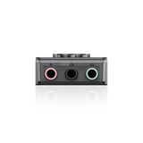Snowsky MAGE gaming USB DAC, transparent black, output sockets