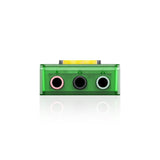 Snowsky MAGE gaming USB DAC, transparent green, output sockets
