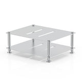 FiiO modular hi-fi rack, silver, angled