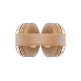 Snowsky Nature wooden headphones, apricot, from above