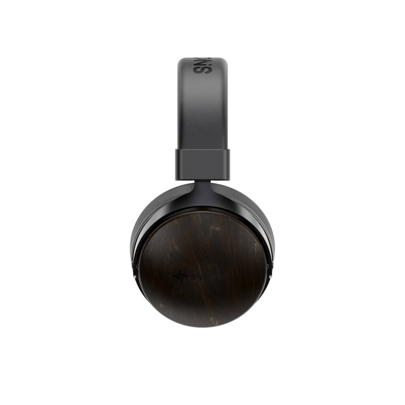 Snowsky Nature wooden headphones, black, side view