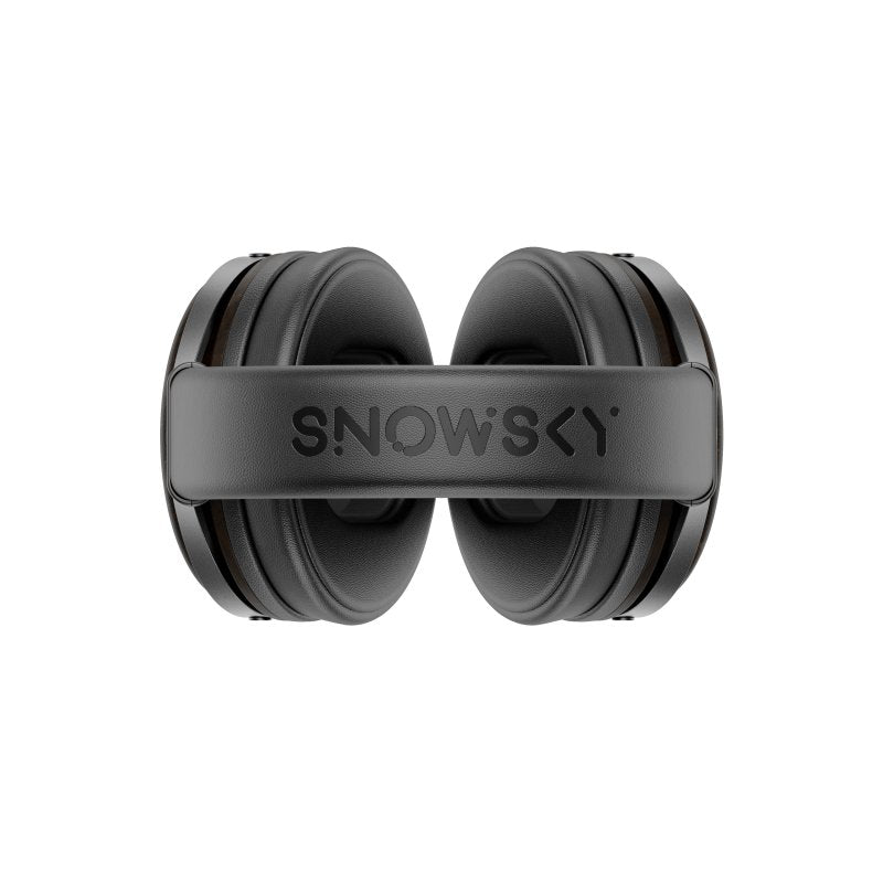 Snowsky Nature wooden headphones, black, from above