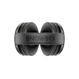 Snowsky Nature wooden headphones, black, from above