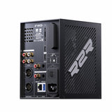FiiO R7 R2R desktop music player, black, rear panel