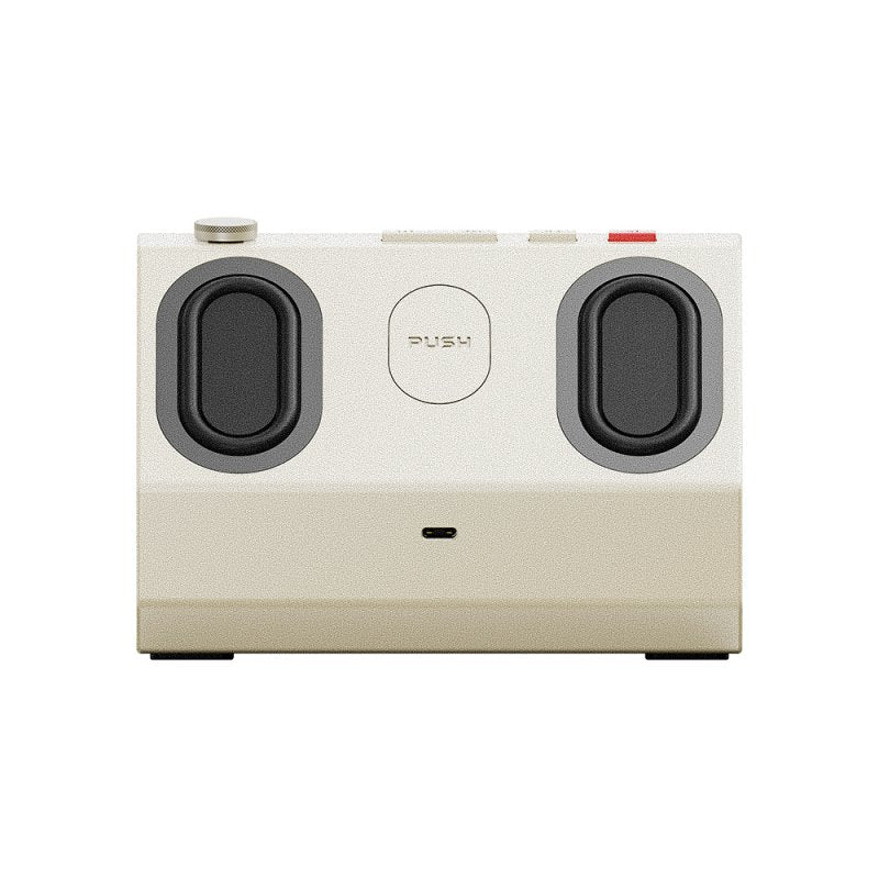 FiiO Snowsky RETROBOX Bluetooth speaker system, white speaker, front
