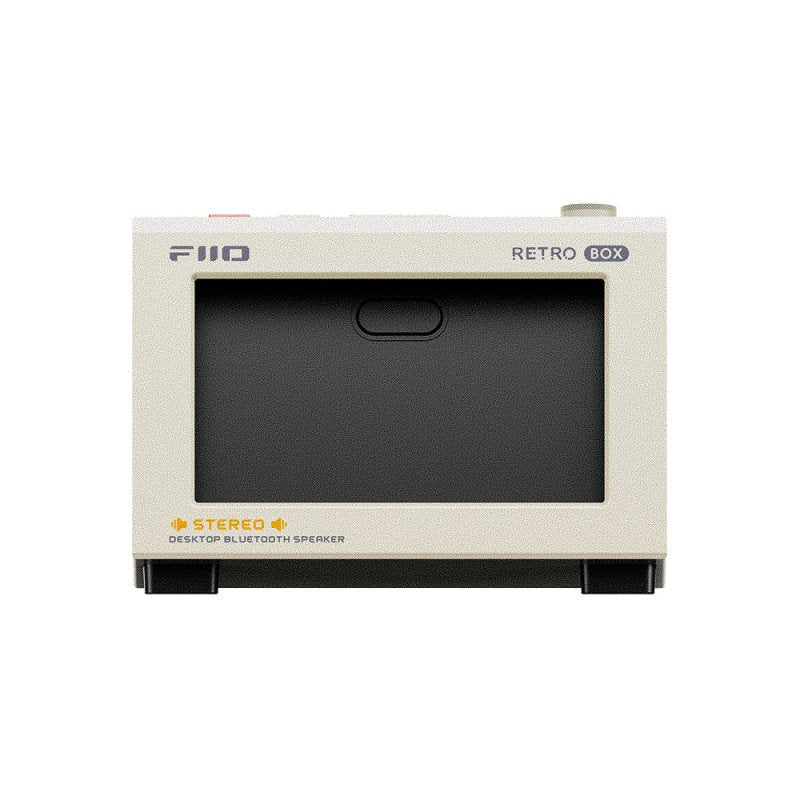FiiO Snowsky RETROBOX Bluetooth speaker system, white main unit, front