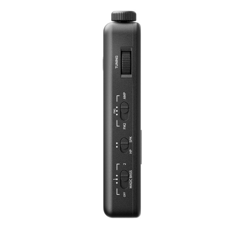 FiiO RR13 portable radio, black, side