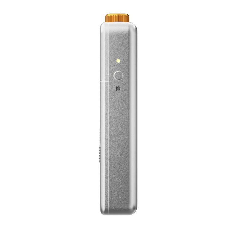 FiiO RR13 portable radio, silver, other side