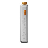 FiiO RR13 portable radio, silver, side