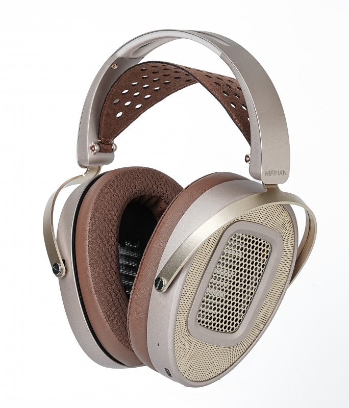 HiFiMAN HE1000 WiFi streaming planar headphones, angled from the other side
