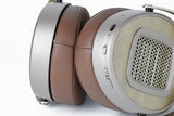 HiFiMAN HE1000 WiFi streaming planar headphones, ear cup close-up