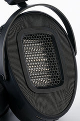 HiFiMAN Arya WiFi streaming planar headphones, driver grille close-up