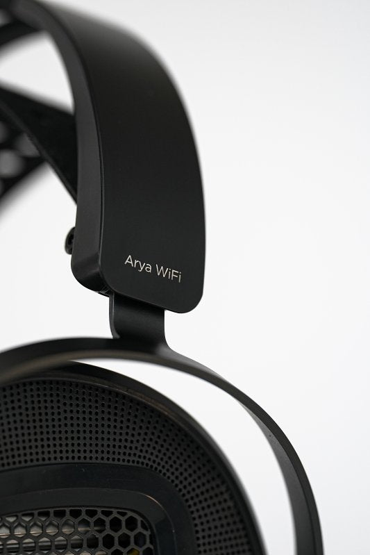 HiFiMAN Arya WiFi streaming planar headphones, ear cup edge close-up