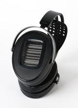 HiFiMAN Arya WiFi streaming planar headphones, lying on its side