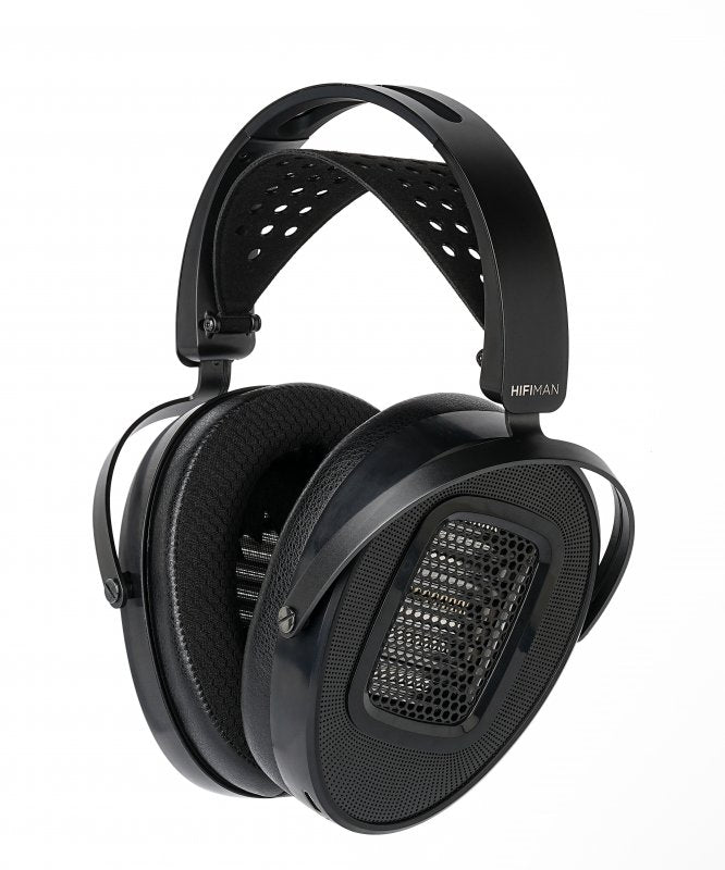 HiFiMAN Arya WiFi streaming planar headphones, angled from below