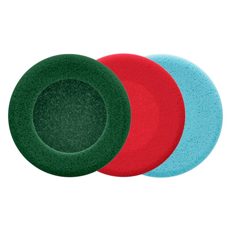 FiiO EH11 replacement earpads, green, red and blue