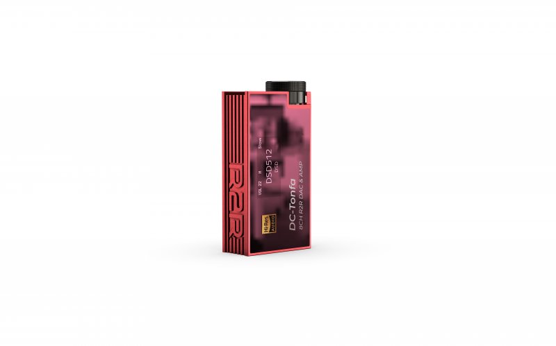 iBasso DC-Tonfa R2R USB dongle DAC, red, front