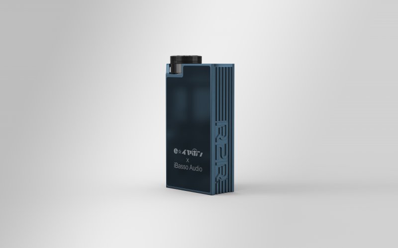 iBasso DC-Tonfa R2R USB dongle DAC, blue, side view