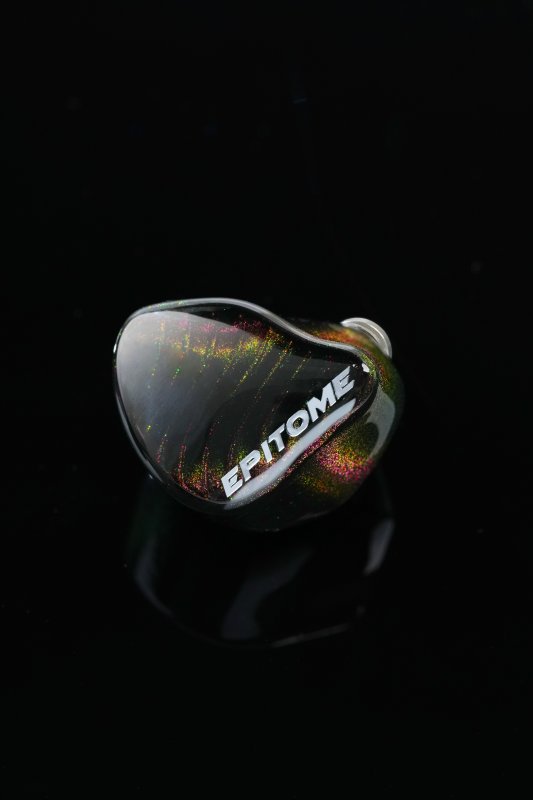 iBasso Epitome in-ear monitors, shell on a dark background