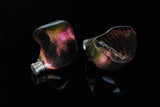 iBasso Epitome in-ear monitors, pair on a dark background